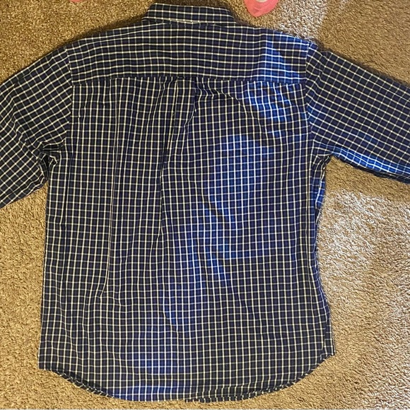 Basic Editions Men XLT Great condition No flaws Blue checkered button down shirt - Picture 9 of 11